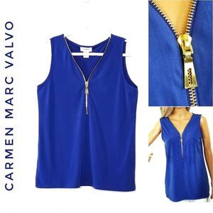 Front Gold Zip Camisole/Top CARMEN